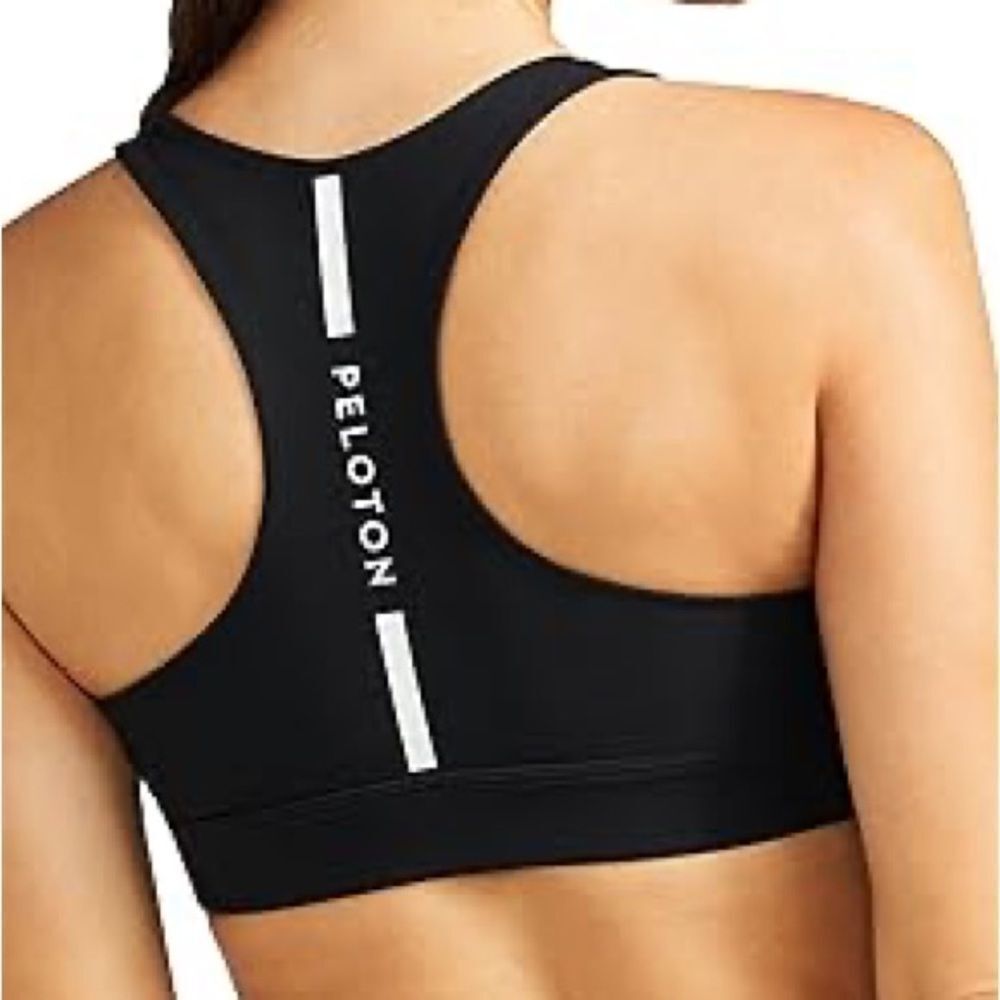 Peloton Womens Here Now High Neck Sports Bra black S